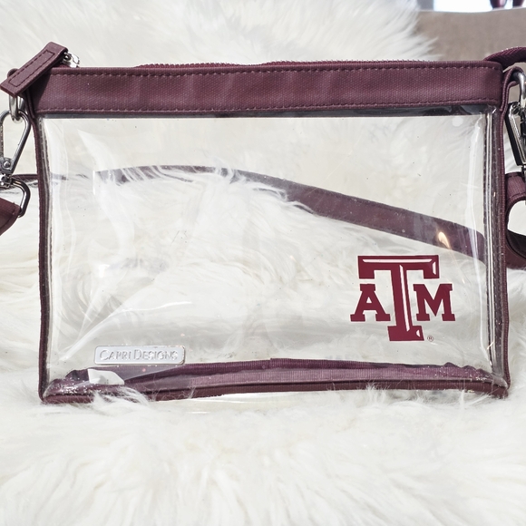 Texas A&M Aggies Clear Crossbody Bag Purse Stadium Approved - Picture 3 of 15
